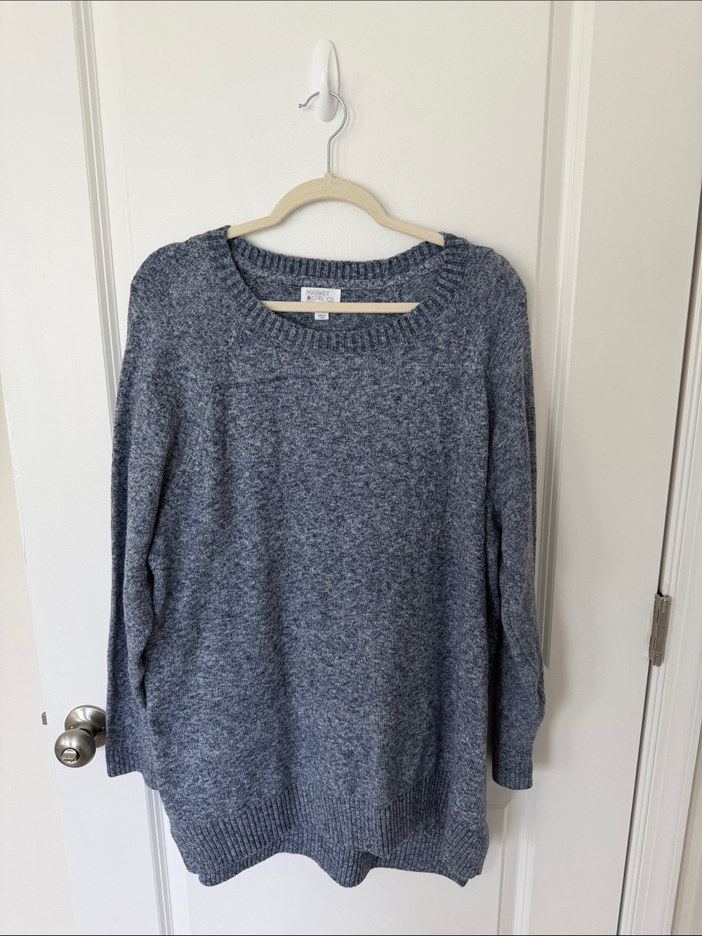Market & Spruce Soft Blue Crewneck Sweater